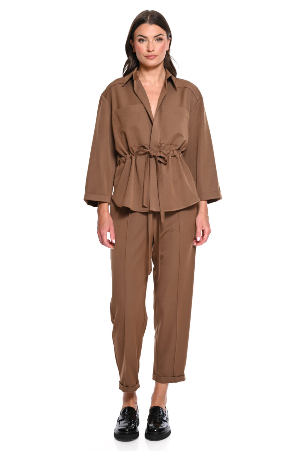 Ταμπά Παντελόνι Tapered Utility με Κορδόνι