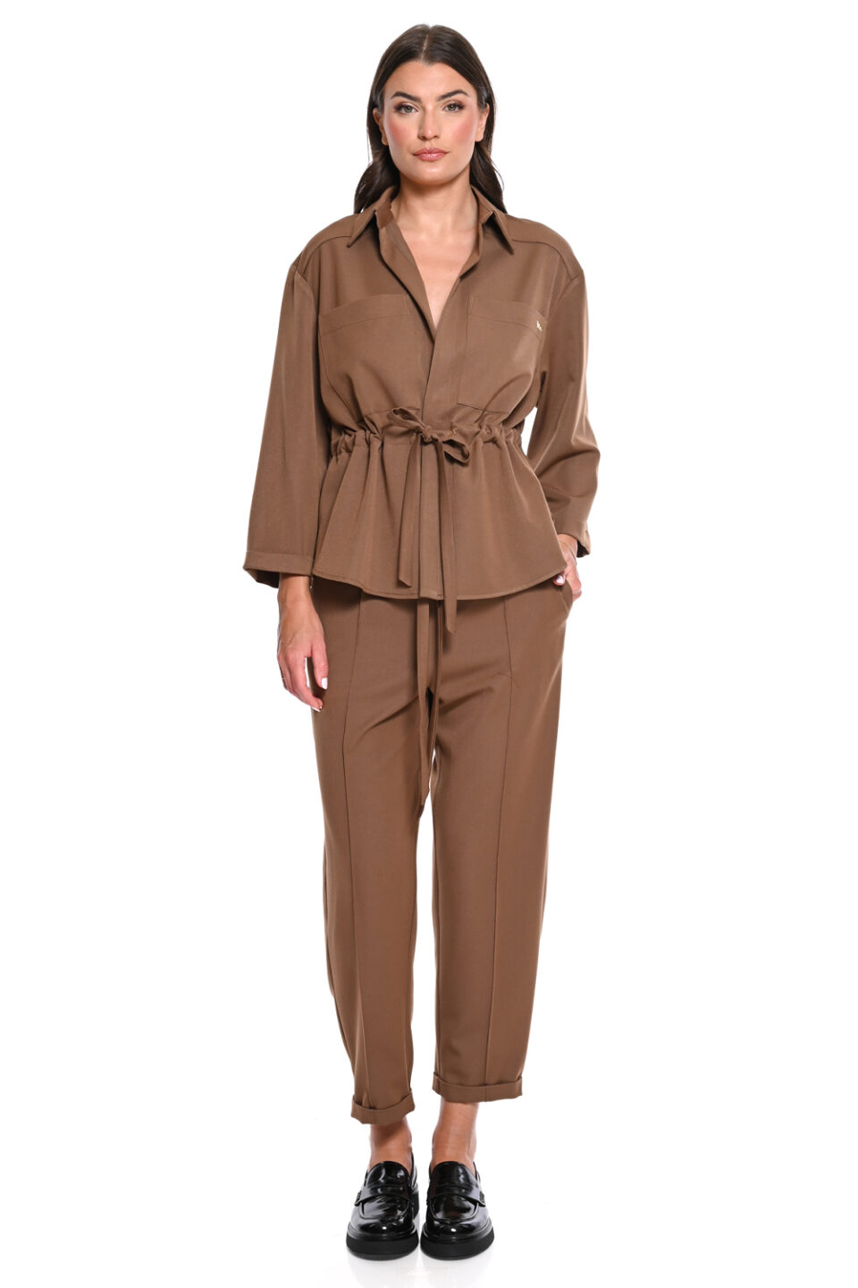 Ταμπά Πουκάμισο Jacket Utility με Κορδόνι